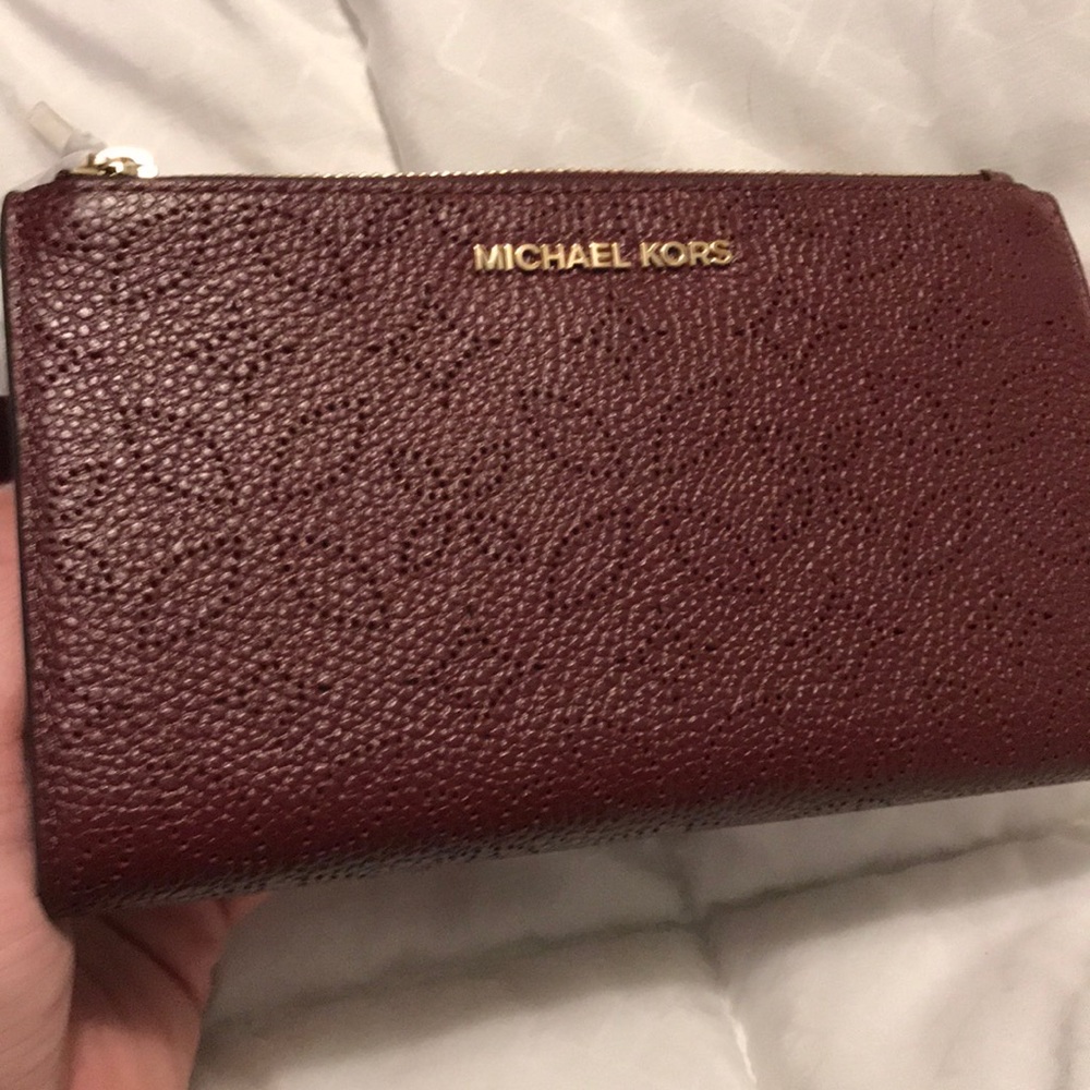 Michael Kors double zip wristlet